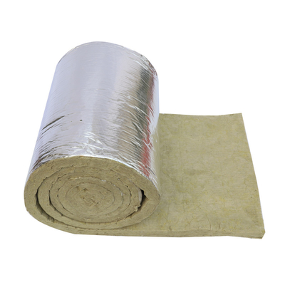 Fire Safety Mineral Wool Blanket With Aluminum Foil To Wrap Insulation Material For Ventilation Duct