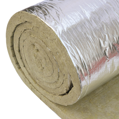 Acoustic Control Insulation Material Rock Wool Roll With Aluminum Foil