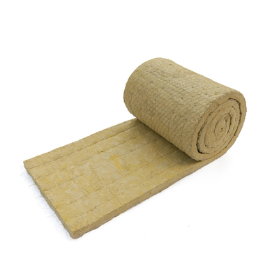 Fireproof 50 mm Wire Meshed Insulation Material Mineral Wool Roll