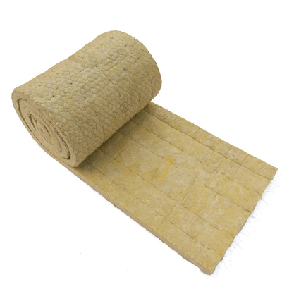 Fireproof 50 mm Wire Meshed Insulation Material Mineral Wool Roll