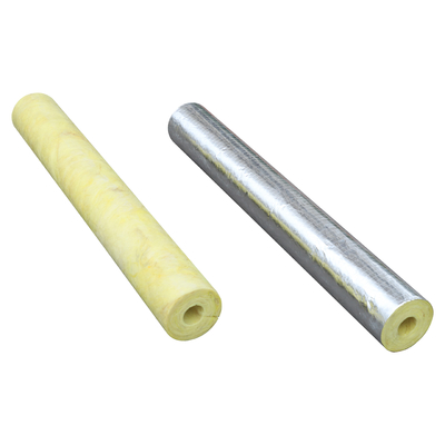 1 Inch Glass Wool Pipe Insulating Fiberglass Material For Hot / Cold Water Pipes