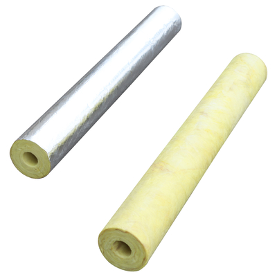 Fireproof Fiberglass Pipe Insulation Material For 3 Inch Hot / Cold Water Pipes