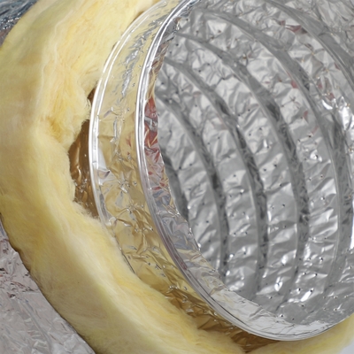 Insulated Aluminum Foil Duct 4" 24" Diameter For HVAC Systems Efficiency And Performance