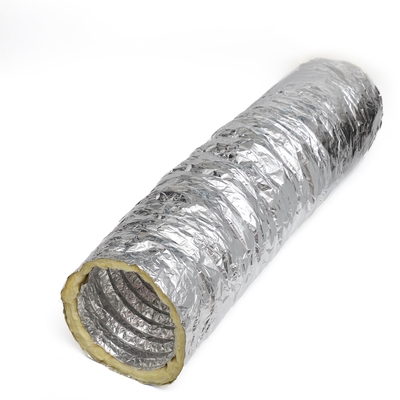 Aluminum Foil And Fiberglass Insulated Flexible Duct For Thermal Insulation