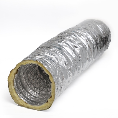 Aluminum Foil And Fiberglass Insulated Flexible Duct For Thermal Insulation