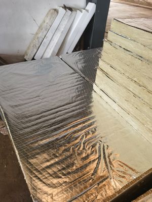 Aluminum Foil Faced Rock Wool Board - High-Efficiency Thermal & Acoustic Insulation for Walls and Ducts