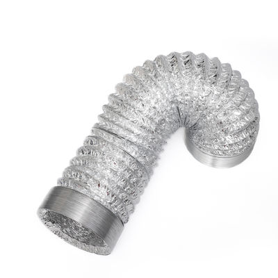 Aluminum Foil Flexible Duct Aluminum or Polyester Coated HVAC Ducting for Energy Saving Systems in School & Hospital Buildings
