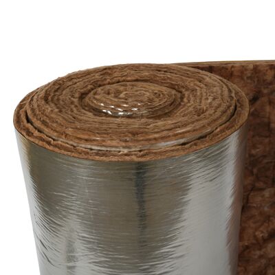 glass Insulation brown Color Sound Absorption Fiberglass Insulation Roll Glass Wool Blanket With Aluminum Foil Facing