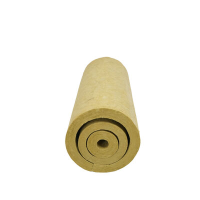 CE-Certified Industrial Rock Wool Pipe High-Temperature Heat Insulation Fireproof Thermal