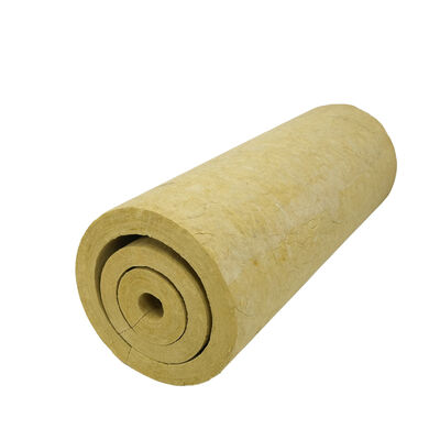 FANRYN Rock Wool Pipe - Non-combustible Class A1 Mineral Wool Pipe with 0.035 W/m·K Thermal Conductivity and -270°C to 700°C Temperature Resistance