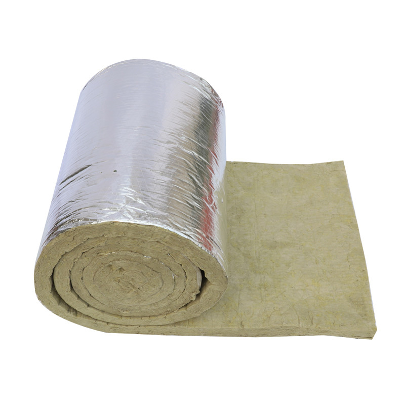 Fire Safety Mineral Wool Blanket With Aluminum Foil To Wrap Insulation Material For Ventilation Duct