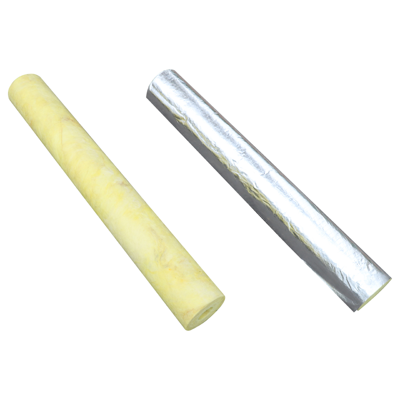 1 inch HVAC Ducts Heat And Sound Insulation Fiberglass Pipe Insulation With Glass Wool