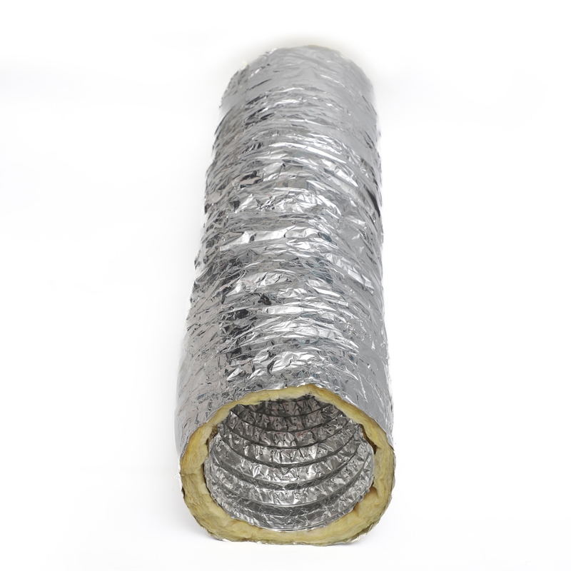 Insulated Aluminum Foil Duct 4" 24" Diameter For HVAC Systems Efficiency And Performance