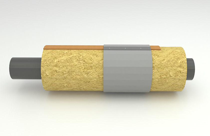 HVAC Rockwool Pipe Section for Pre-Insulated Heating and Cooling Pipes