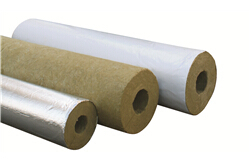 High-Temp Mineral Wool Pipe Insulation for HVAC & Plumbing with or Without Aluminum Foil Facing
