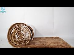 新しい-茶色のグラスウールブランケット、白い面付き